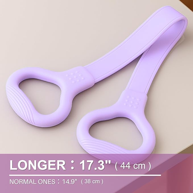 LEZER Figure 8 Resistance Band, Fitness Elastic Rope, Execrise Workout for Arm, Back, Chest and Shoulder, Yoga, Pilates, Stretching, Physical Therapy Equipment-GravixFit