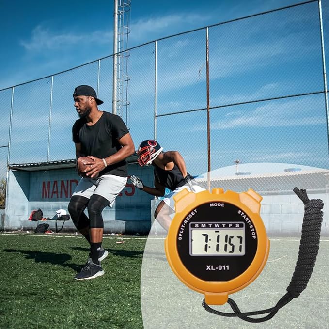 16-Pack Multi-Function Electronic Digital Sport Stopwatch Timer, Large Display with Date Time and Alarm Function, Sports Coaches Fitness Coaches and Referees-GravixFit