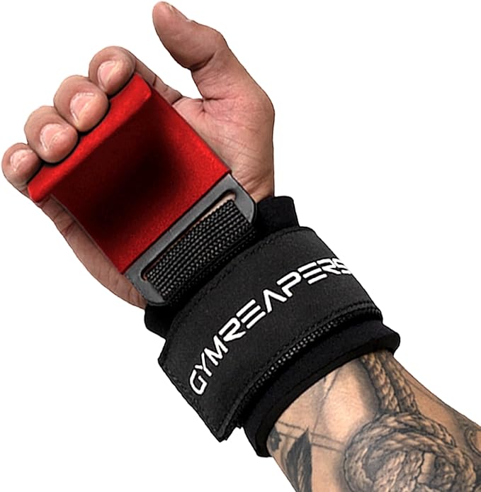 Gymreapers Weight Lifting Hooks (Pair), Heavy Duty Power Wrist Straps Hand Grip Support For Deadlifts, Pull Ups, Shrugs - Gym Gloves For Men and Women-GravixFit