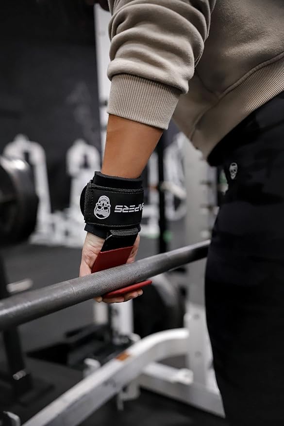 Gymreapers Weight Lifting Hooks (Pair), Heavy Duty Power Wrist Straps Hand Grip Support For Deadlifts, Pull Ups, Shrugs - Gym Gloves For Men and Women-GravixFit