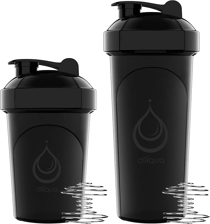 10 PACK- Shaker Bottles with Wire Whisks for Protein Mixes | Leakproof Blender Shaker Bottle Pack | BPA-Free & Dishwasher Safe | Large 28oz & Small 20oz shaker bottle | Shaker Cups for shakes-GravixFit