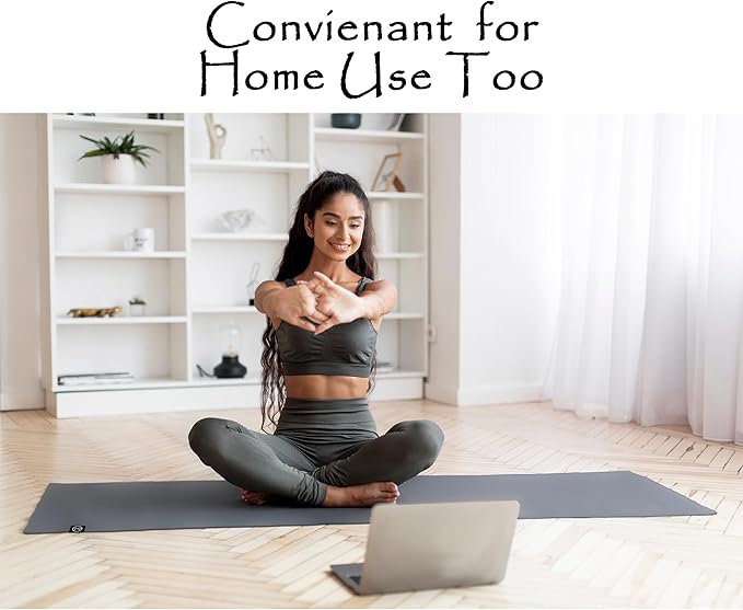 Tatago Hot Yoga Mat Towel Non Slip for Hot Yoga (72 inch) Our Hot Yoga Towel Non Slip Silicone Dabs & Absorbent Microfiber Blend Gives You More Grip As You Drip (Nube Gris-72, Standard - 72")-GravixFit