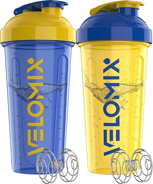'-2 Pack- 28 oz Protein Shaker Bottles for Protein Mixes - 2x Wire Whisk | Leak Proof Shaker Cups for Protein Shakes | Protein Shaker Bottle Pack (Stand Strong Pack)-GravixFit