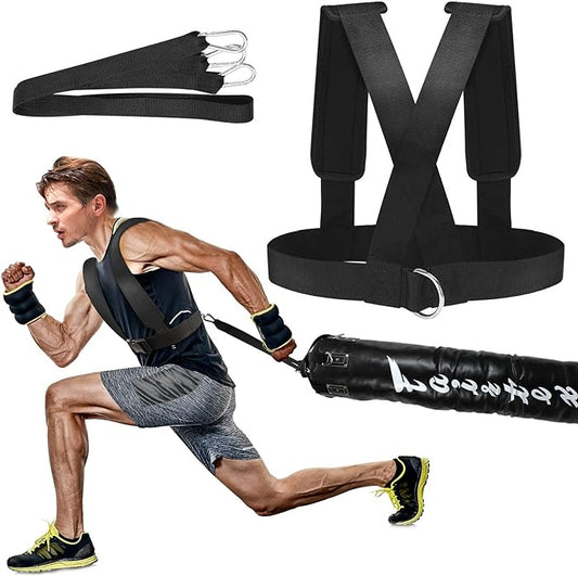 YNXing Sled Harness Workout Resistance and Assistance Trainer Physical Training Resistance Rope Kit Improving Speed, Stamina and Strength-GravixFit