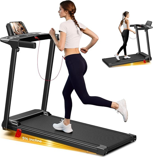 Portable Treadmill with Incline, 3.0HP Walking Pad with Handle Bar, 3-in-1 Foldable Treadmill for Home Office Small Space with Quiet Brushless, 300 LBS Capacity-GravixFit