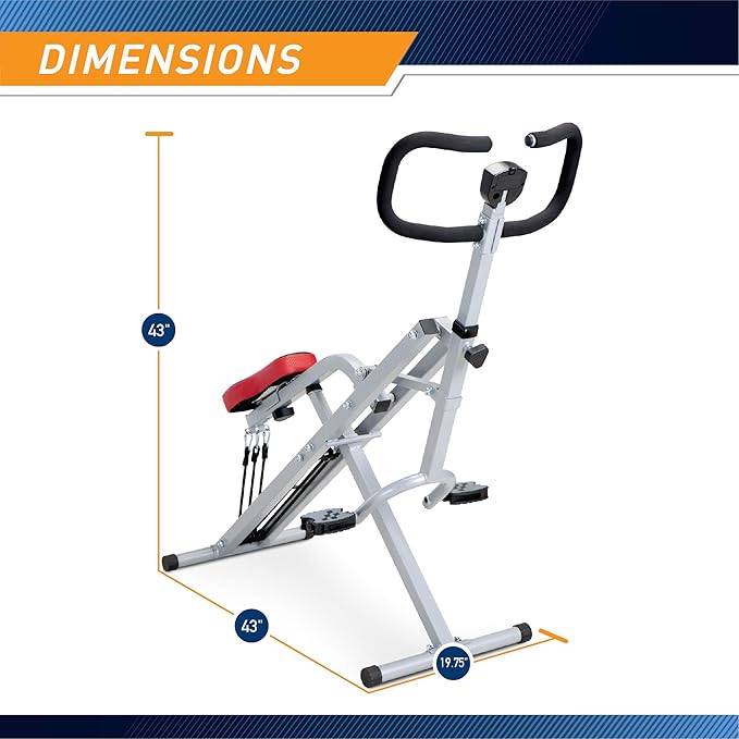 Marcy Squat Rider Machine for Glutes and Quads Workout XJ-6334, Silver & Black-GravixFit