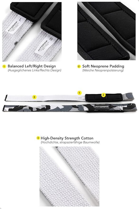 Fitgriff® Lifting Straps & Wrist Wraps (Bundle) Superior Support for Weightlifting & Gym Workouts - for Men and Women-GravixFit