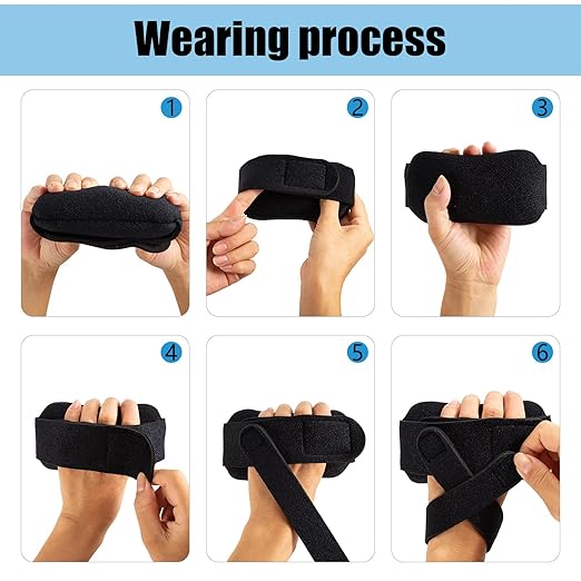 Palm Protector for Hand Contracture Palm Grip Finger Contracture Cushion for Arthritis, Skin Breakdown, Stroke Patient Rehab Hand Exercisers Contracture Prevention Pad-GravixFit