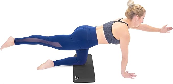 ProsourceFit Extra Thick Yoga Knee Pad and Elbow Cushion 15mm (5/8”) Fits Standard Mats for Pain Free Joints in Yoga, Pilates, Floor Workouts-GravixFit