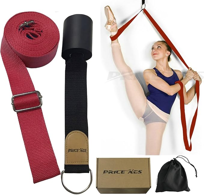 Door Flexibility & Stretching Leg Strap - Great for Ballet Cheer Dance Gymnastics or ANY Sport Leg Stretcher Door Flexibility Trainer Premium stretching equipment-GravixFit