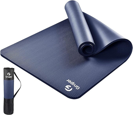 Thick Yoga Mat Non Slip, Large Size 72" L x 32" W x 0.6" TH, Premium Exercise & Fitness Mat with Carrying Strap and Bag, Workout Mats for Home-GravixFit