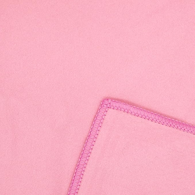 Eunzel Hot Yoga Towel Non Slip Yoga Mat Towel Non-Slip Sweat Absorbent Microfiber Towel for Hot Yoga, Pilates and Workout 72" x 26.5", Pink-GravixFit