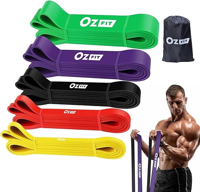 Pull Up Bands, Resistance Bands, Pull Up Assistance Bands Set for Men & Women, Exercise Workout Bands for Working Out, Body Stretching, Physical Therapy, Muscle Training-GravixFit