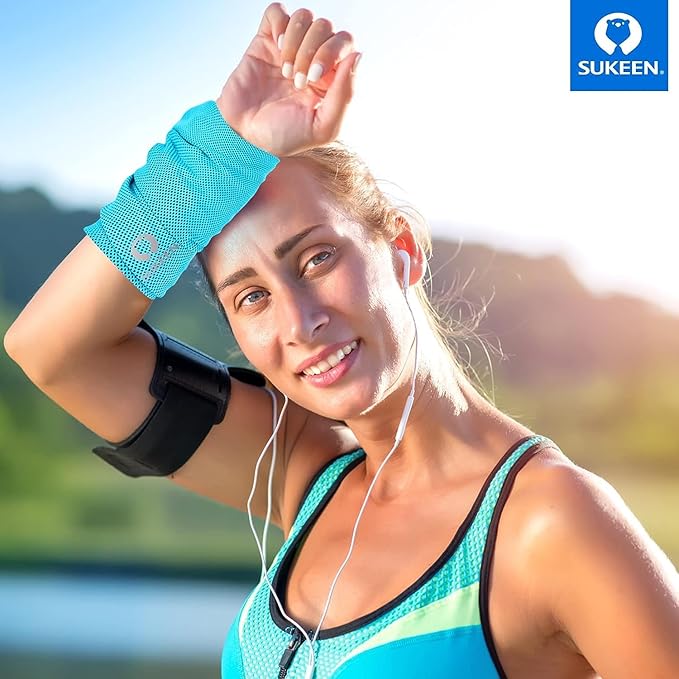 Sukkeen Cooling Towel (40"x12"), Soft Breathable Chilly Microfiber Towel for Yoga, Sports & More Activities-GravixFit