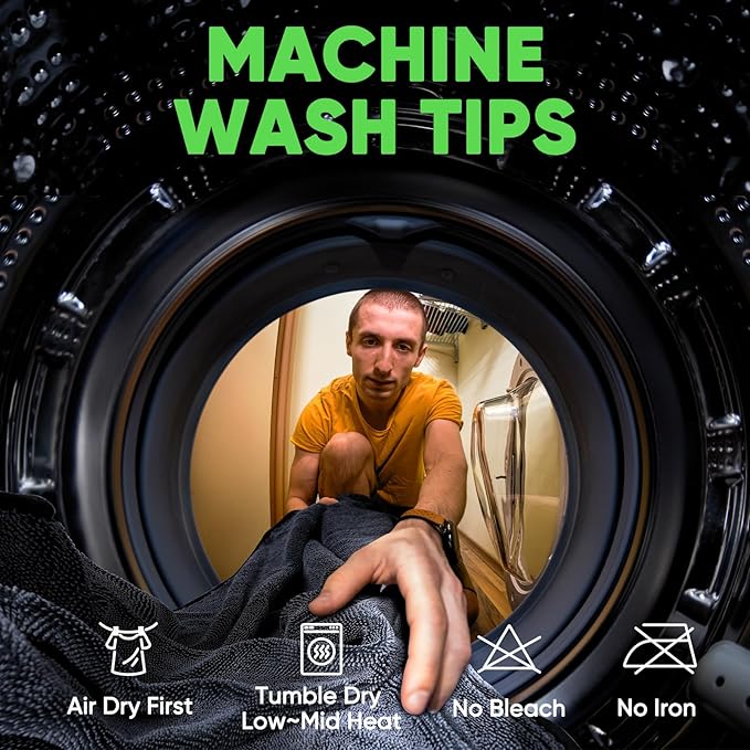 KKV 2-Pack Microfiber Towels (35"x 24") Extra Large Ultra Absorbent Drying Towel for Cars and Trucks, Without Streaks, Scratches, or Water Spots-GravixFit