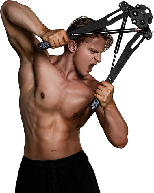 (New) GD Muscle Pump Chest Expander Upper Body Strengthener, Chest Workout for Men, Workout Equipment Shoulder Muscle Training Fitness Equipment, Arm Exerciser-GravixFit