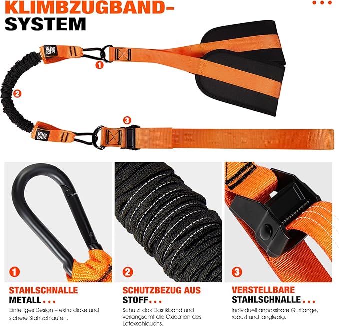 HPYGN Pull Up Assistance Bands, Heavy Duty Resistance Band for Pull Up Bar, Adjustable Weight/Size with Fabric Feet/Knee Rest, Bands for Pull Up Assist for Strength Training, Pull Up Assist Band-GravixFit