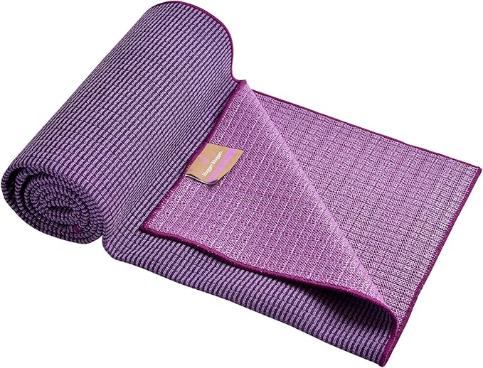 Hugger Mugger Yoga Towel - Ultraviolet - Soft, Absorbent, Fast Drying, Non-Slip Backing, use by iteself or Over a Yoga mat, hot Yoga, Helps with Slippery Hands and feet-GravixFit