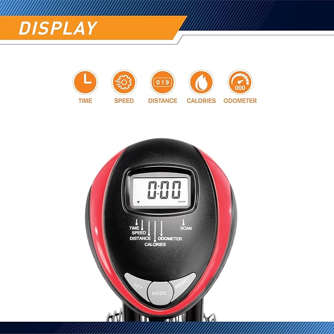 Marcy Air-Resistance Exercise Fan Bike With Dual Acction Handlebars-GravixFit