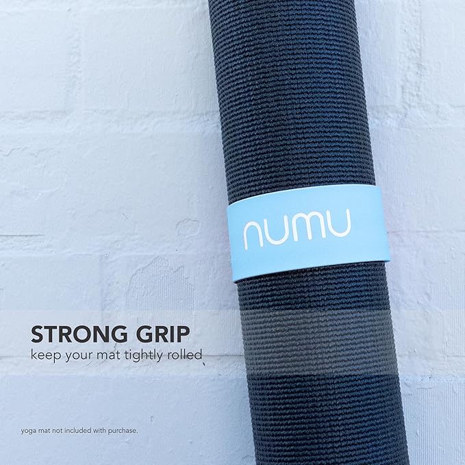 Numu Yoga Mat Strap Slap Band - Easy Snap On to Keep Exercise Mat Tightly Rolled and Secured for Yoga Mat Storage and Travel-GravixFit