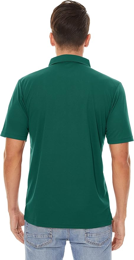 MAGCOMSEN Men's Polo Shirts 3 Buttons Casual Work T Shirts Quick Dry Short Sleeve Golf Shirt Pique Jersey Outdoor Performance-GravixFit