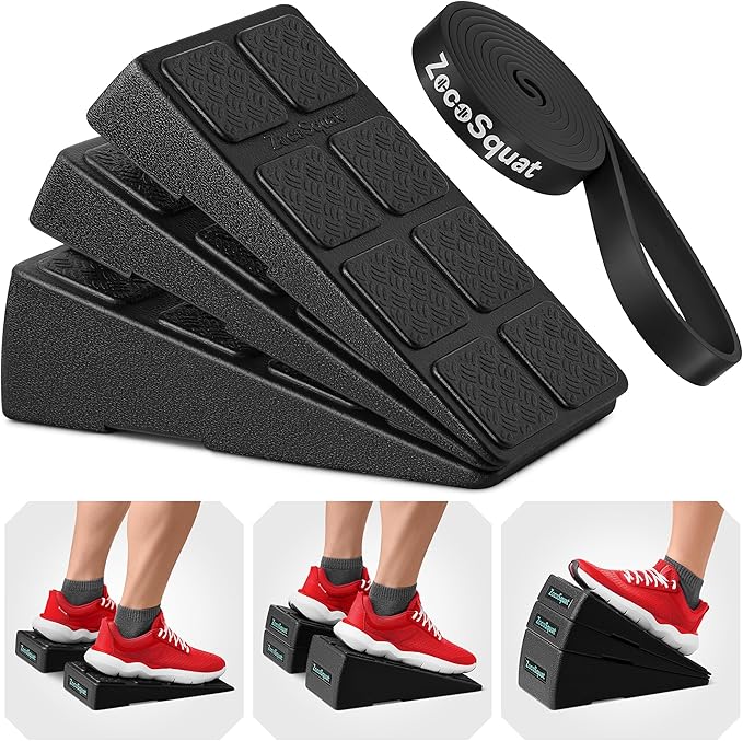 Squat Wedge - Squat Wedge Block 520 LBS Weight Capacity - Slant Board for Calf Stretching - Calf Stretcher Slant Board - yoga blocks-GravixFit