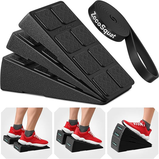 Squat Wedge - Squat Wedge Block 520 LBS Weight Capacity - Slant Board for Calf Stretching - Calf Stretcher Slant Board - yoga blocks-GravixFit