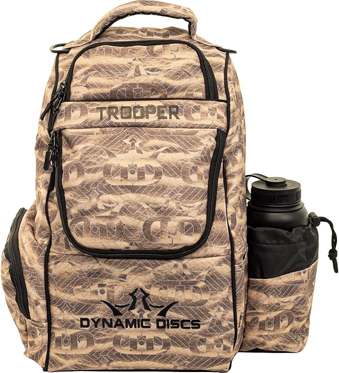 Dynamic Discs Trooper Disc Golf Bag | Large Frisbee Bags with 18+ Discs Capacity | Lightweight & Durable Backpack | Great Gifts or Disc Golf Accessories for Men | Ideal for Beginners & Pro Players-GravixFit