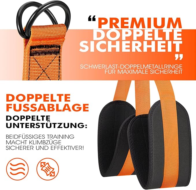 HPYGN Pull Up Assistance Bands, Heavy Duty Resistance Band for Pull Up Bar, Adjustable Weight/Size with Fabric Feet/Knee Rest, Bands for Pull Up Assist for Strength Training, Pull Up Assist Band-GravixFit