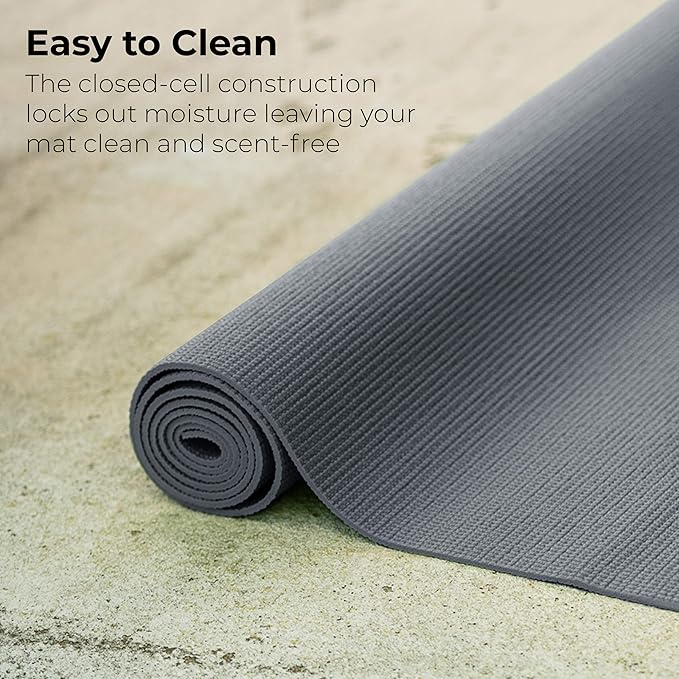 Hello Fit 10-Pack Yoga Mat, 68" x 24" Non Slip Exercise Mat, 4mm Thick Gym Mat for Fitness and Stretching, Bulk Non Toxic Yoga Mats for Schools and Studios-GravixFit