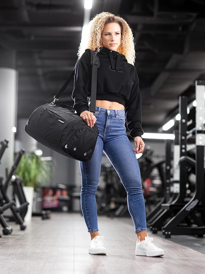 Fitgriff® Gym Bag for Men & Women with Shoe & Wet Compartment - Duffle Bag for Travel, Sports, Fitness & Workout-GravixFit