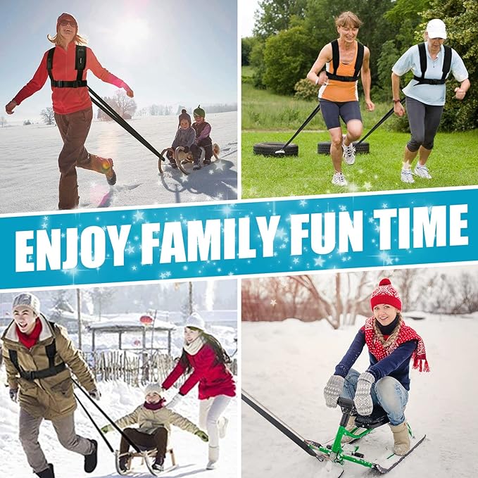 YNXing Sled Harness Workout Resistance and Assistance Trainer Physical Training Resistance Rope Kit Improving Speed, Stamina and Strength-GravixFit