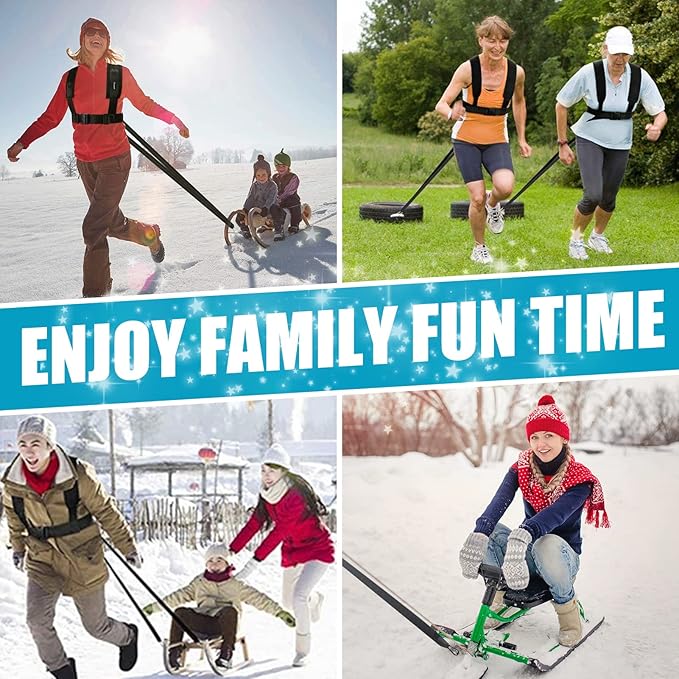 YNXing Sled Harness Workout Resistance and Assistance Trainer Physical Training Resistance Rope Kit Improving Speed, Stamina and Strength-GravixFit