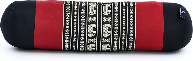 Leewadee Small Yoga Bolster – Shape-Retaining Cervical Neck Roll, Tube Pillow for Comfortable Reading, Kapok Filling, 22 x 6 x 6 inches-GravixFit