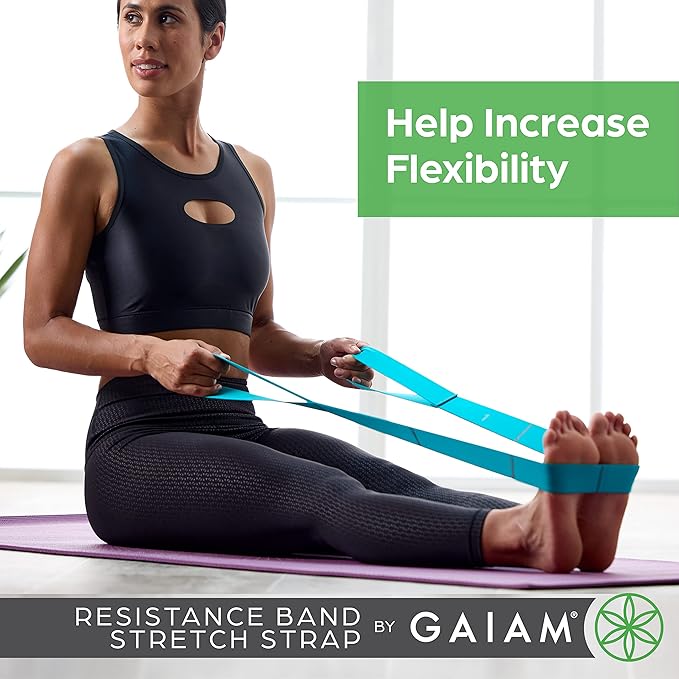 Gaiam Restore Resistance Band Stretching-GravixFit