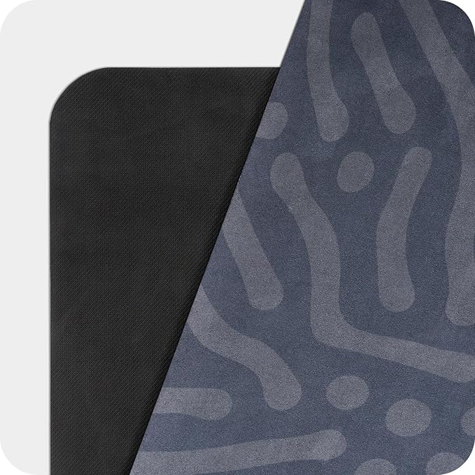 4mm Cushioned Exercise Mat for Yoga & Pilates - Anti Slip, Polyurethane with Suede Top & Carrying Strap-GravixFit