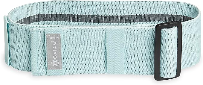 Gaiam Adjustable Hip Bands - 2-Pack Resistance Bands for Working Out, Buckle Adjustable Workout Bands with 4 Light and Medium Resistance Levels Target, Tone, and Strengthen Lower Body - 2 Pack-GravixFit