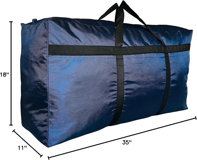 Extra Large Storage Duffle Bag with Zippers and Handles, Big Foldable Duffle Bag for Travel-GravixFit