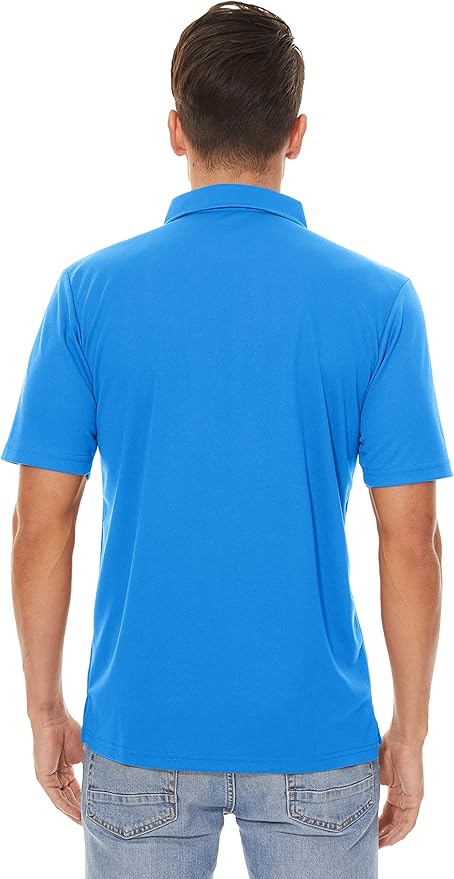 MAGCOMSEN Men's Polo Shirts 3 Buttons Casual Work T Shirts Quick Dry Short Sleeve Golf Shirt Pique Jersey Outdoor Performance-GravixFit
