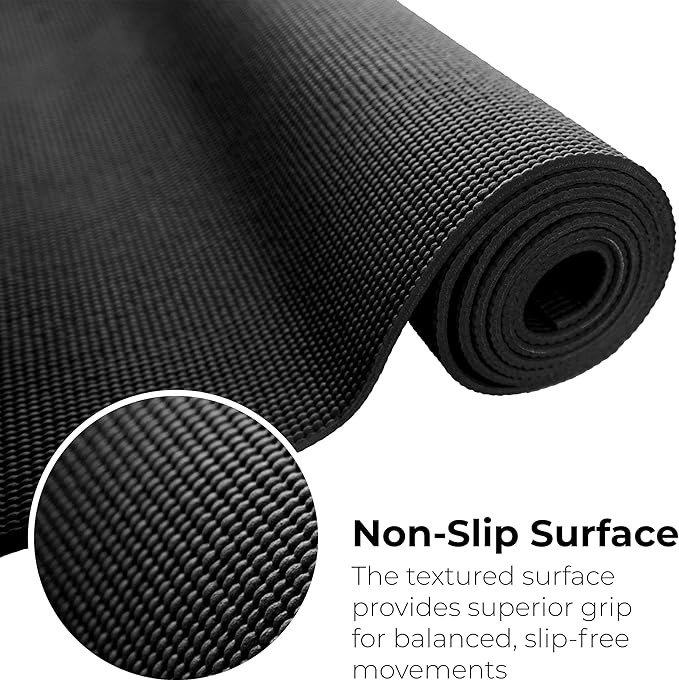Hello Fit 10-Pack Yoga Mat, 68" x 24" Non Slip Exercise Mat, 4mm Thick Gym Mat for Fitness and Stretching, Bulk Non Toxic Yoga Mats for Schools and Studios-GravixFit