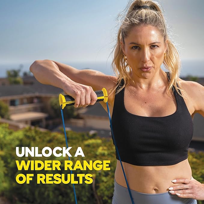 TRX Training Bandit Kit, Home Workout Resistance Band Set with Strength-Training Resistance Bands and Universal-Fit Handles for Exercise Bands-GravixFit