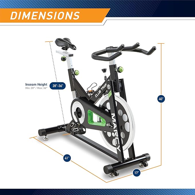 MARCY Club Revolution Bike Cycle Trainer for Cardio Exercise XJ-3220 Black-GravixFit
