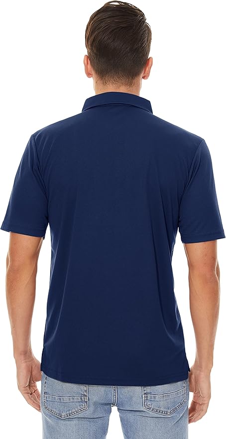 MAGCOMSEN Men's Polo Shirts 3 Buttons Casual Work T Shirts Quick Dry Short Sleeve Golf Shirt Pique Jersey Outdoor Performance-GravixFit