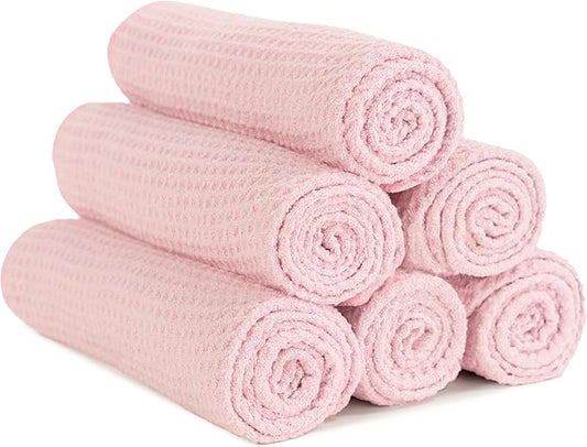 S&T INC. Microfiber Gym Towels, Yoga Towel for Home and Gym Bag, 16 Inch x 27 Inch, 6 Pack-GravixFit