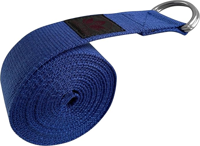 Clever Yoga - 8 ft Yoga Strap for Exercise & Physical Therapy, Leg Stretching Strap Yoga Accessories & Stretching Equipment, Leg Stretcher for Women & Men, Home Workout Essentials-GravixFit