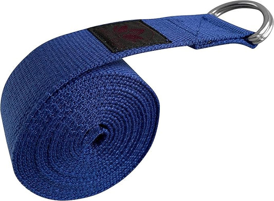 Clever Yoga - 8 ft Yoga Strap for Exercise & Physical Therapy, Leg Stretching Strap Yoga Accessories & Stretching Equipment, Leg Stretcher for Women & Men, Home Workout Essentials-GravixFit