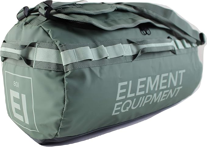 Element Equipment Trailhead Duffel Bag Shoulder Straps Waterproof Olive/Green Large-GravixFit