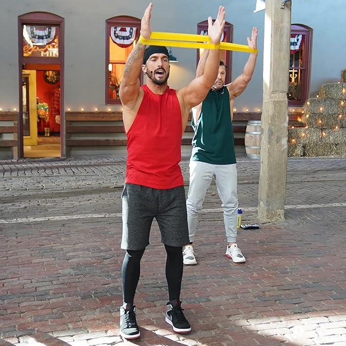 Beachbody Resistance Bands for Booty and Thigh Workouts, Unisex Strength Workout Exercise Loops for Women & Men, Light, Medium & Heavy Resistance Levels, 12 Inch, 3 Pack-GravixFit