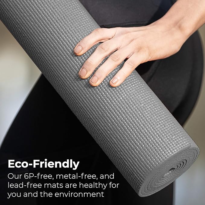 Hello Fit 10-Pack Yoga Mat, 68" x 24" Non Slip Exercise Mat, 4mm Thick Gym Mat for Fitness and Stretching, Bulk Non Toxic Yoga Mats for Schools and Studios-GravixFit