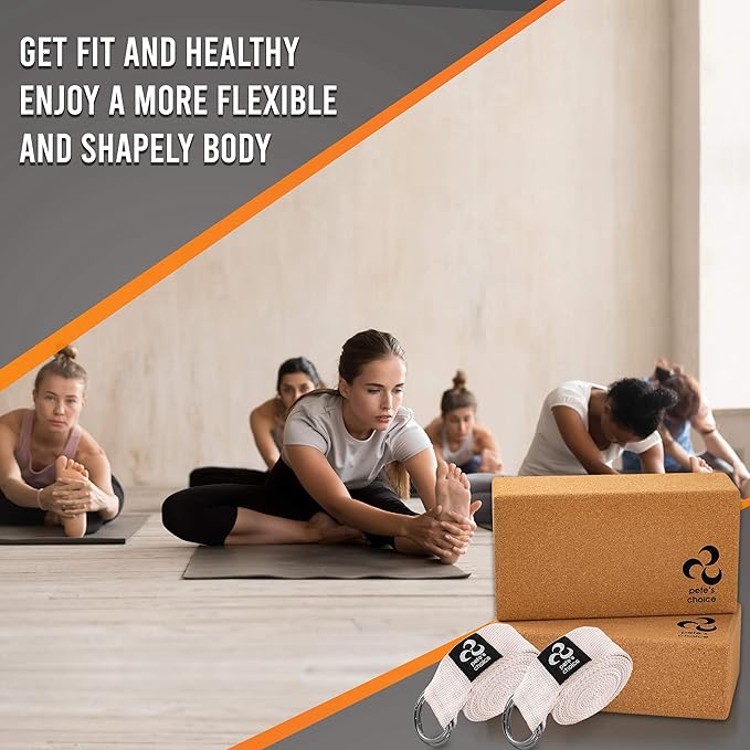 2-PACK or 5-PACK Yoga Exercise Adjustable Straps 8Ft | BONUS eBook | with Durable D-Ring For Pilates & Gym Workouts | Hold Poses, Stretch, Improve Flexibility & Maintain Balance-GravixFit